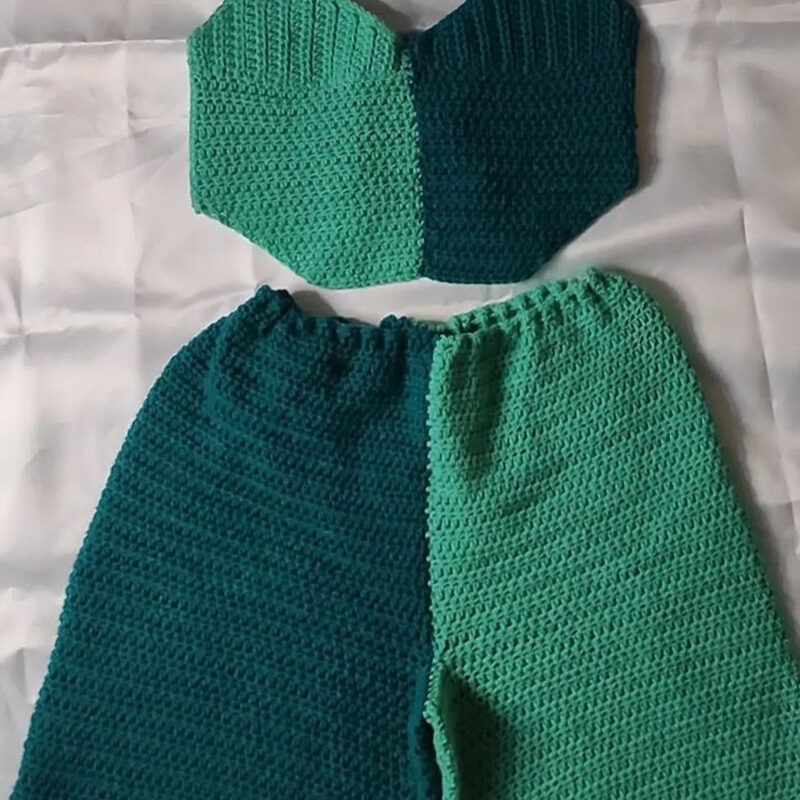 PILI TWO-TONED SHORT SET