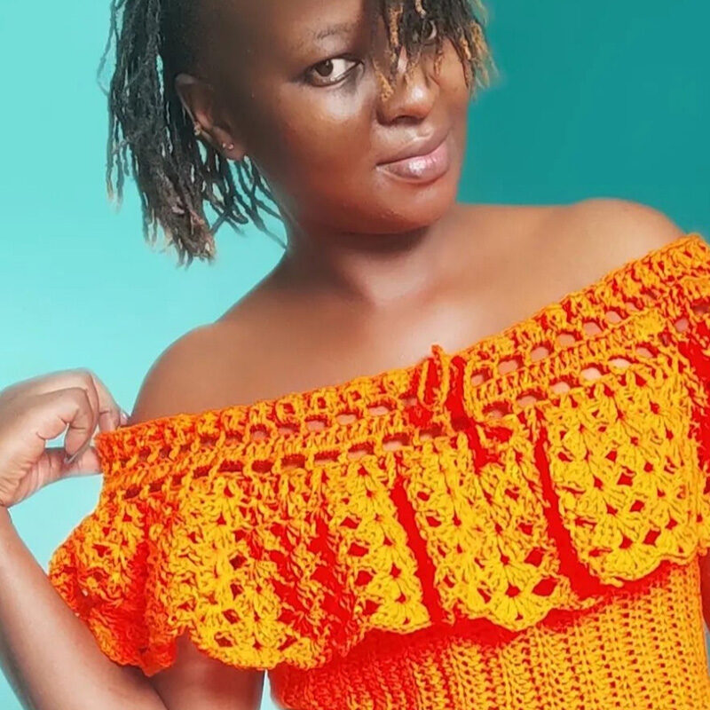 RABIA RIBBED OFF SHOULDER TOP